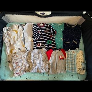 3-6 month Bundle of 9 Sleepers